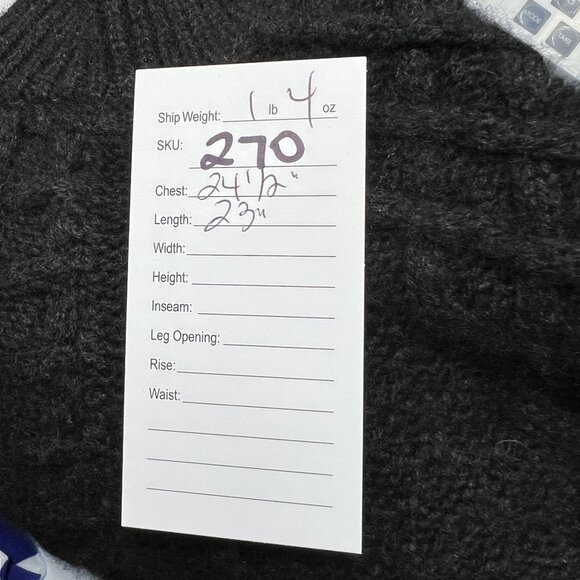 Vince Women's Yak and Wool Blend Turtleneck Cable Knit Sweater Black Size Large - Picture 7 of 7